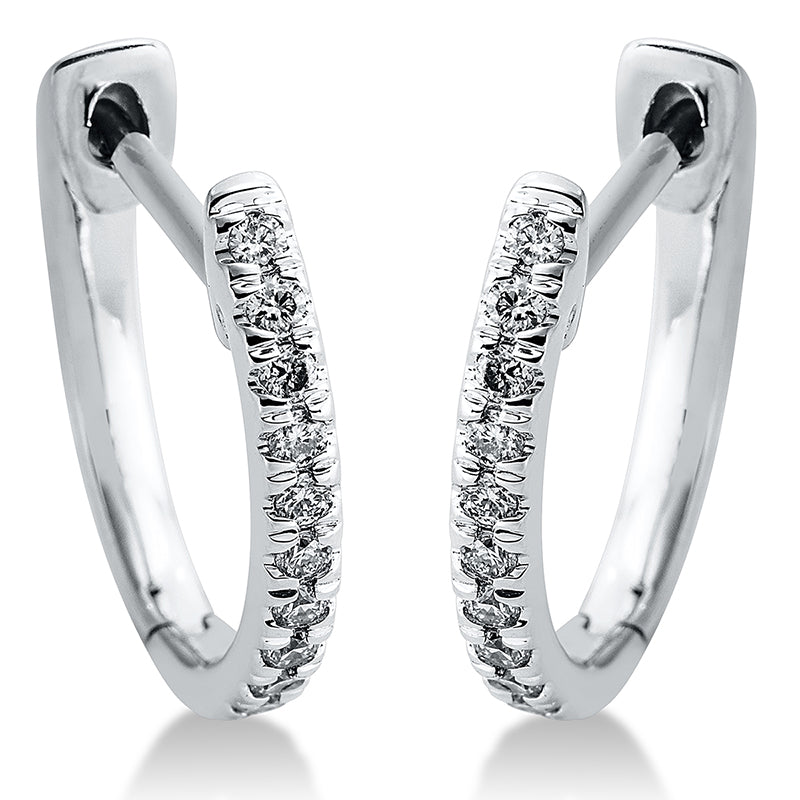 Modern Woman Creolen Weißgold 18kt 0,2ct