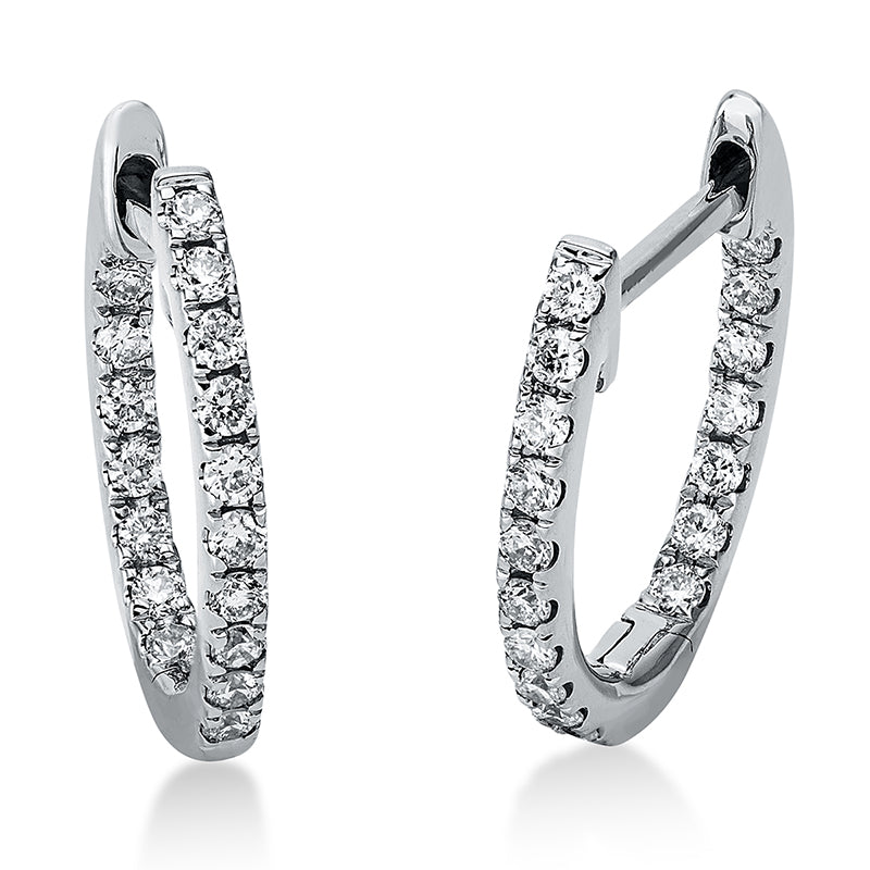 Modern Woman Creolen Weißgold 18kt 0,24ct