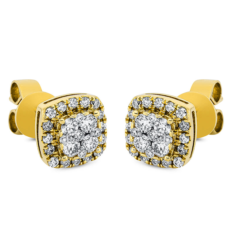 Illusion Classic Ohrstecker Gelbgold 18kt Ref-2M635