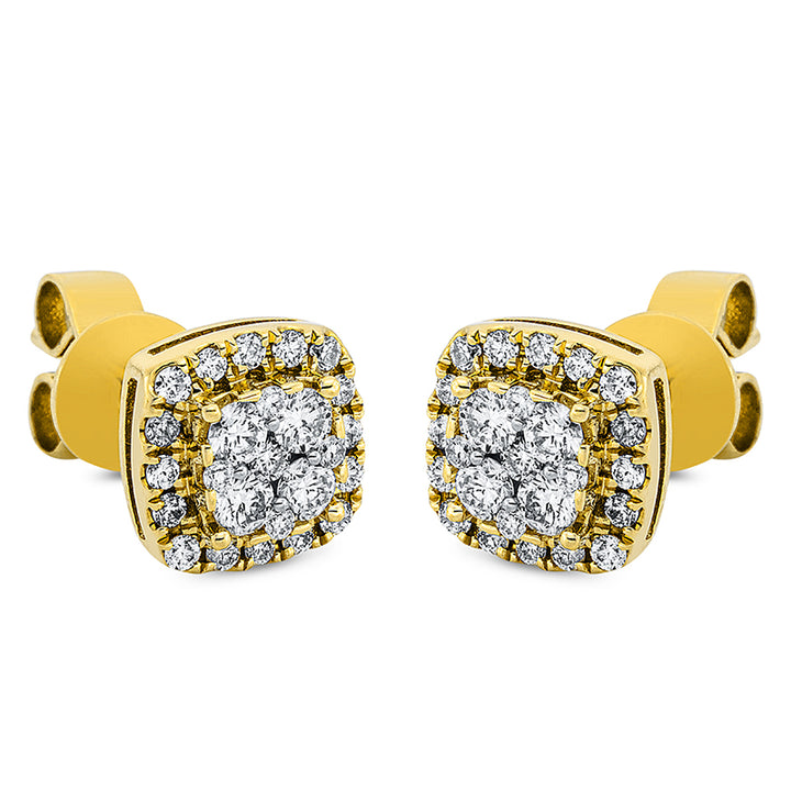 Illusion Classic Ohrstecker Gelbgold 18kt Ref-2M635