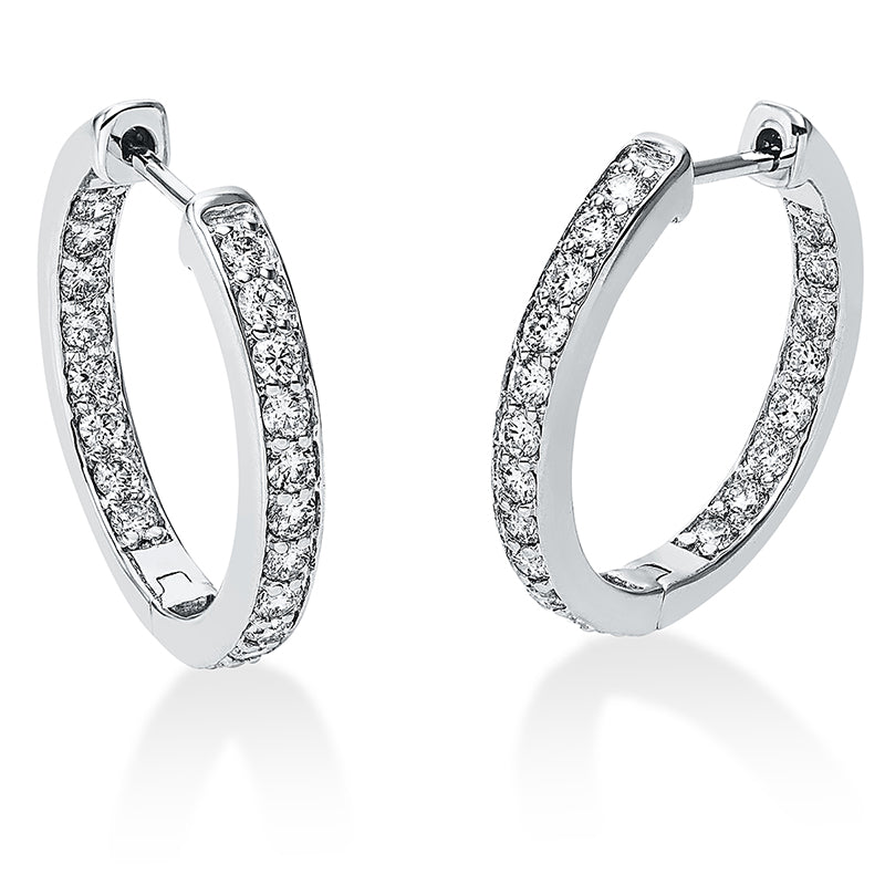 Modern Woman Creolen Weißgold 18kt 1,02ct