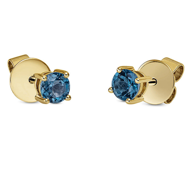 Farbstein Fashion Ohrstecker Gelbgold 18kt