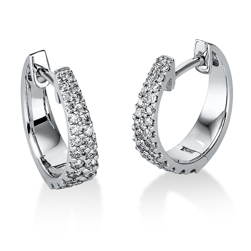 Modern Woman Creolen Weißgold 18kt 0,35ct