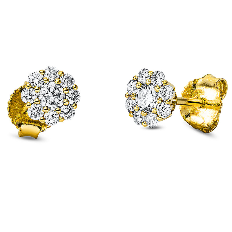 Illusion Classic Ohrstecker Weißgold 18kt 0,43ct