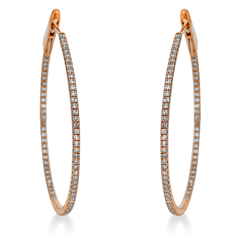 Modern Woman Creolen Rotgold 18kt 0,53ct