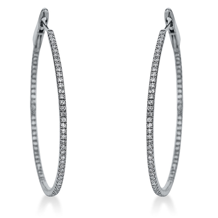 Modern Woman Creolen Weißgold 18kt Ref-2N276