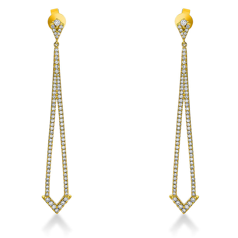 Exklusiv Ohrschmuck Gelbgold 18kt 1,38ct