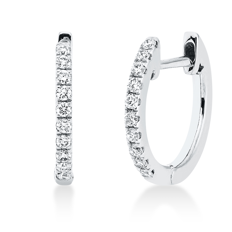 Modern Woman Creolen Weißgold 18kt 0,15ct