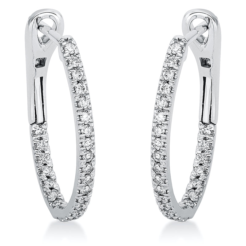 Modern Woman Creolen Weißgold 18kt 0,5ct