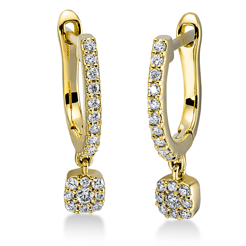 Modern Woman Ohrschmuck Gelbgold 18kt 0,22ct