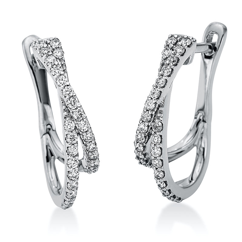 Modern Woman Creolen Weißgold 18kt 0,47ct