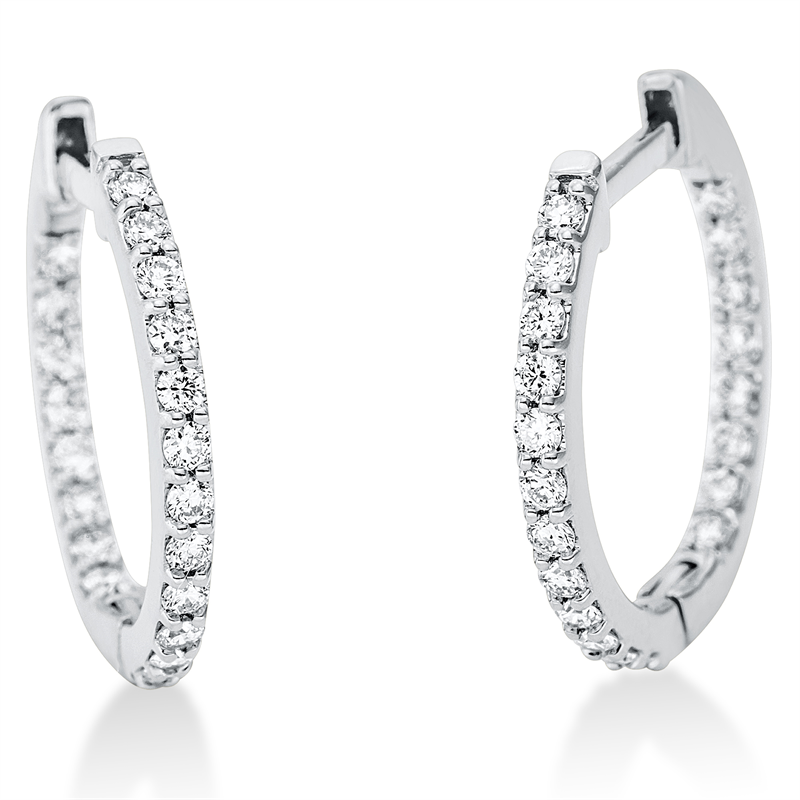 Modern Woman Creolen Weißgold 18kt 0,3ct