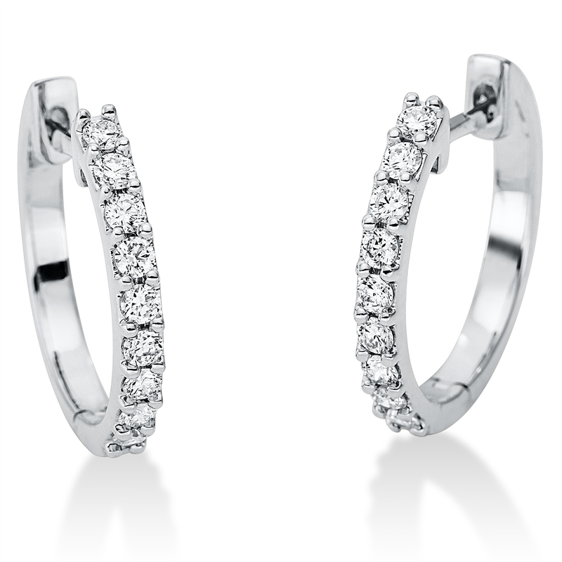Modern Woman Creolen Weißgold 18kt 0,31ct