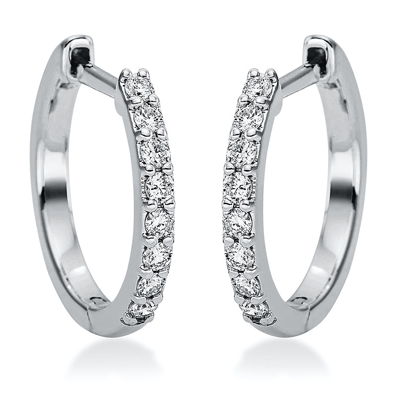 Modern Woman Creolen Weißgold 18kt 0,17ct