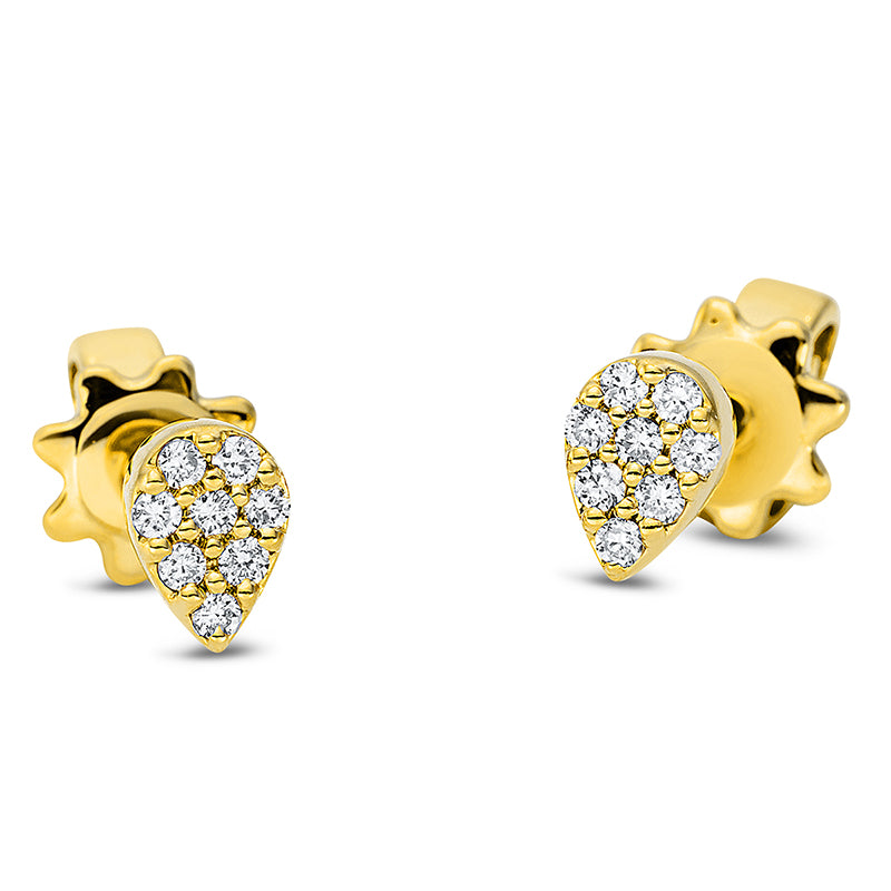 Illusion Classic Ohrstecker Weißgold 18kt 0,08ct