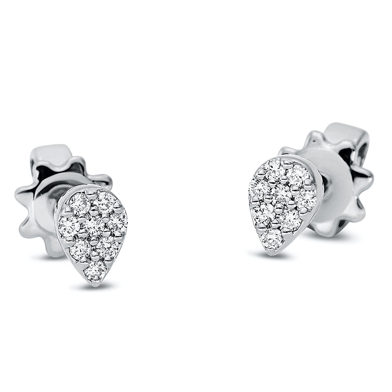Illusion Classic Ohrstecker Weißgold 18kt 0,08ct