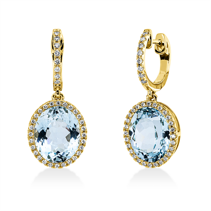 Farbstein Fashion Ohrschmuck Gelbgold 18kt Ref-2N845