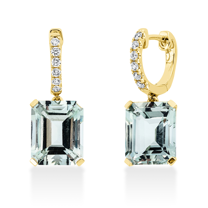 Farbstein Fashion Ohrschmuck Gelbgold 18kt Ref-2N855