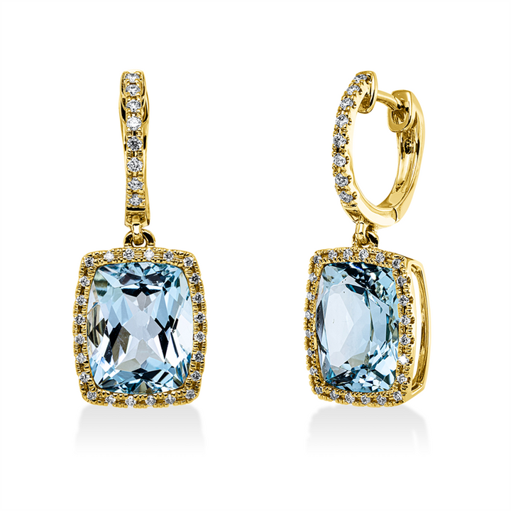 Farbstein Fashion Ohrschmuck Gelbgold 18kt Ref-2N856