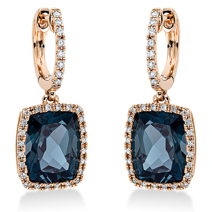 Farbstein Fashion Ohrschmuck Rotgold 18kt Ref-2N857