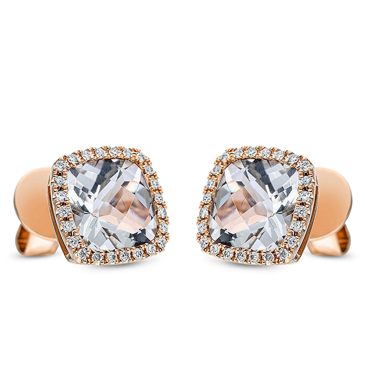 Farbstein Fashion Ohrstecker Rotgold 18kt Ref-2N885