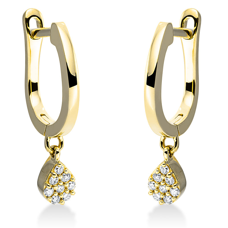 Modern Woman Ohrschmuck Weißgold 18kt 0,08ct