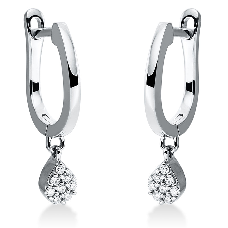 Modern Woman Ohrschmuck Weißgold 18kt 0,08ct