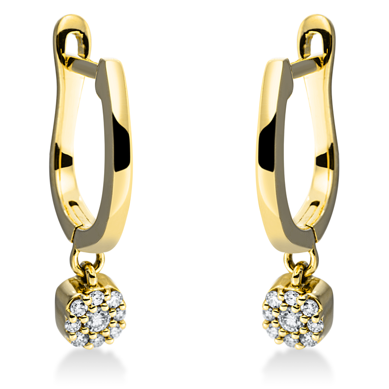 Modern Woman Creolen Weißgold 18kt 0,11ct