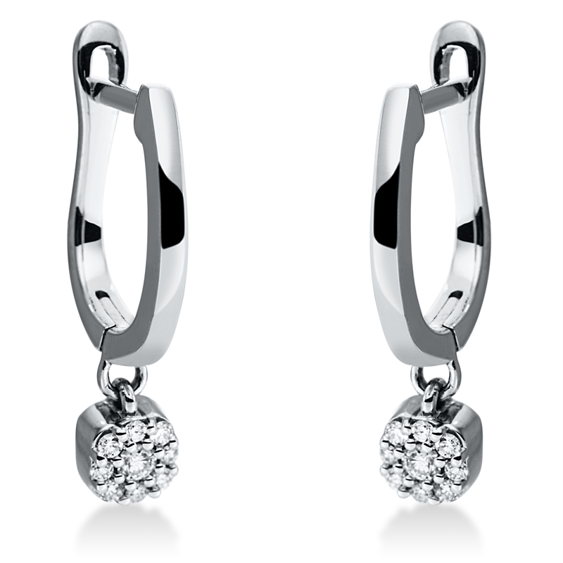 Modern Woman Creolen Weißgold 18kt 0,11ct