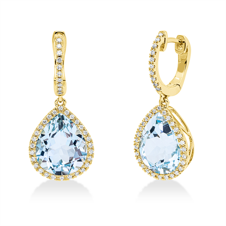 Farbstein Fashion Ohrschmuck Gelbgold 18kt Ref-2O202