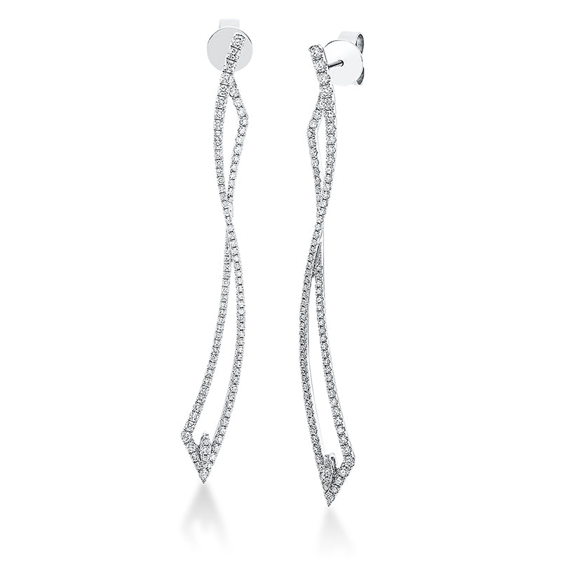 Modern Woman Ohrschmuck Weißgold 18kt 0,99ct