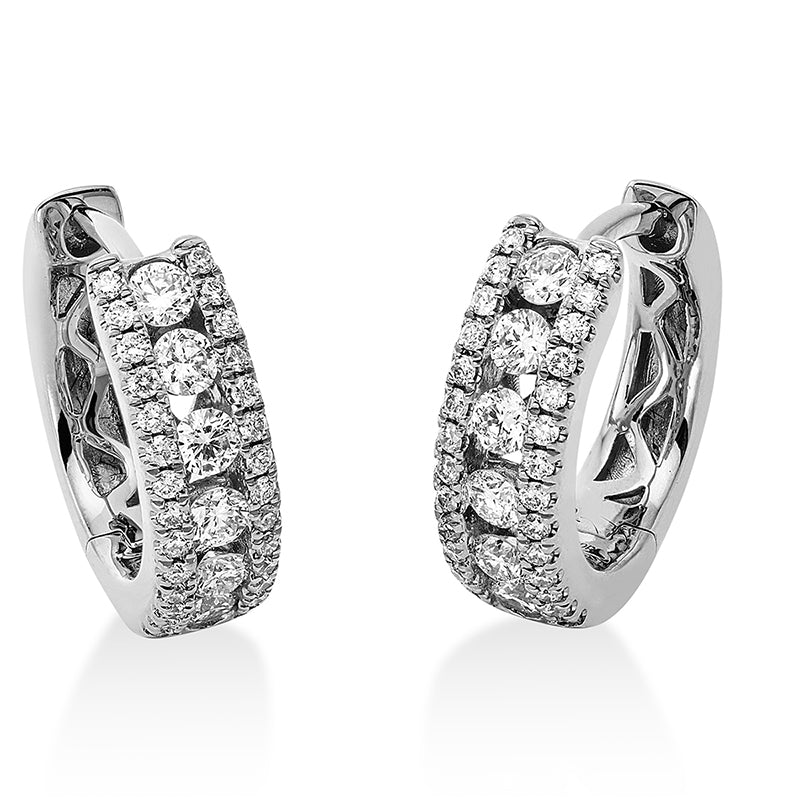 Modern Woman Creolen Weißgold 18kt 0,15ct