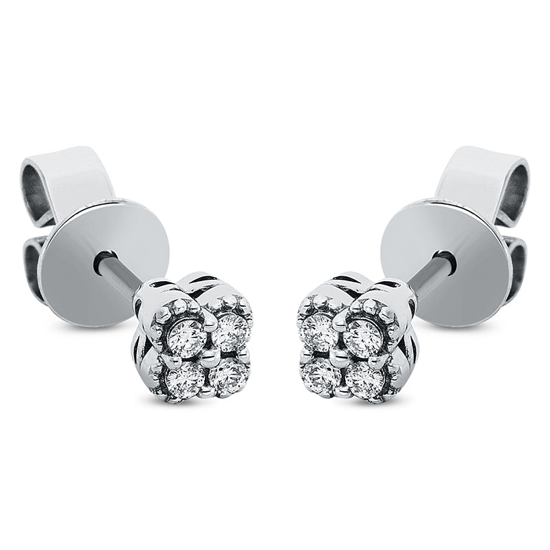 Modern Woman Ohrstecker Weißgold 18kt 0,09ct