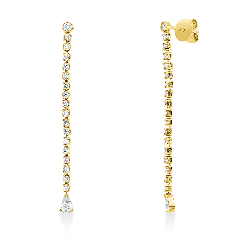 Modern Woman Ohrschmuck Gelbgold 18kt 0,81ct