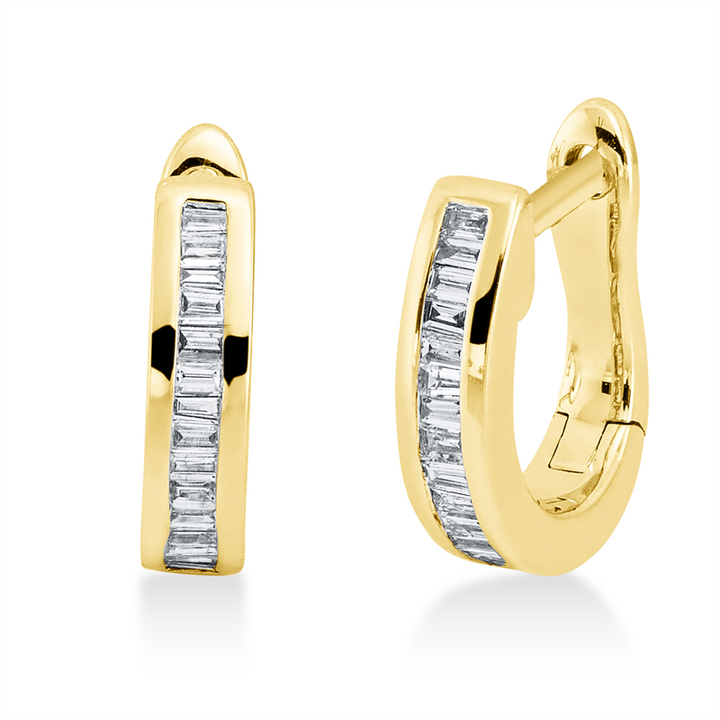 Baguette Creolen Gelbgold 18kt Ref-2O818