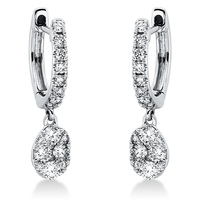 Illusion Classic Ohrschmuck Weißgold 18kt 0,6ct