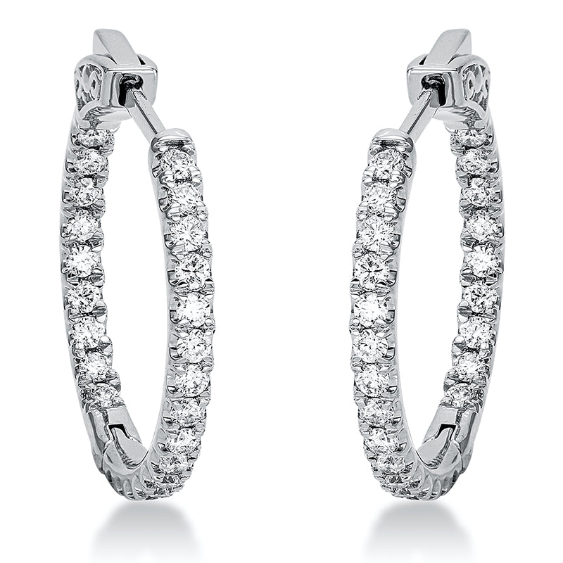 Modern Woman Creolen Weißgold 18kt 0,65ct