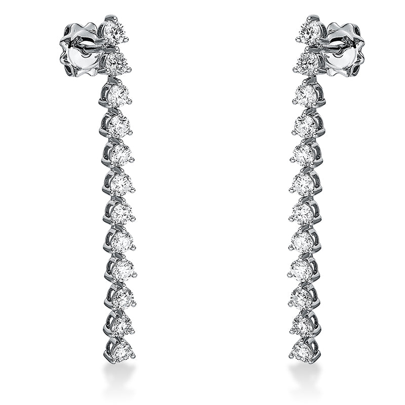 Exklusiv Ohrschmuck Weißgold 18kt 1,9ct
