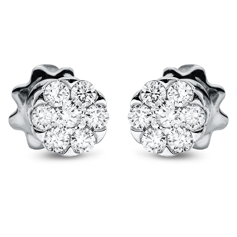 Illusion Classic Ohrstecker Weißgold 18kt 0,51ct