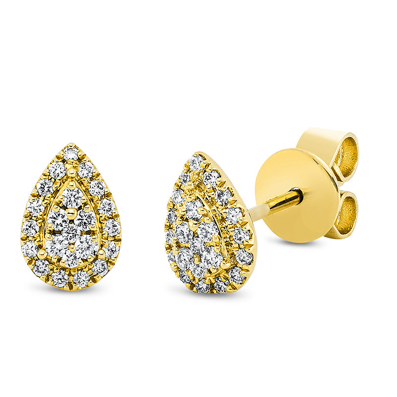 Illusion Classic Ohrstecker Weißgold 18kt 0,17ct