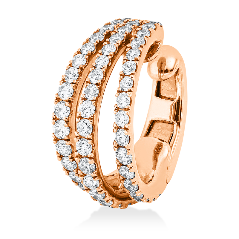 Modern Woman Creolen Rotgold 18kt 0,55ct