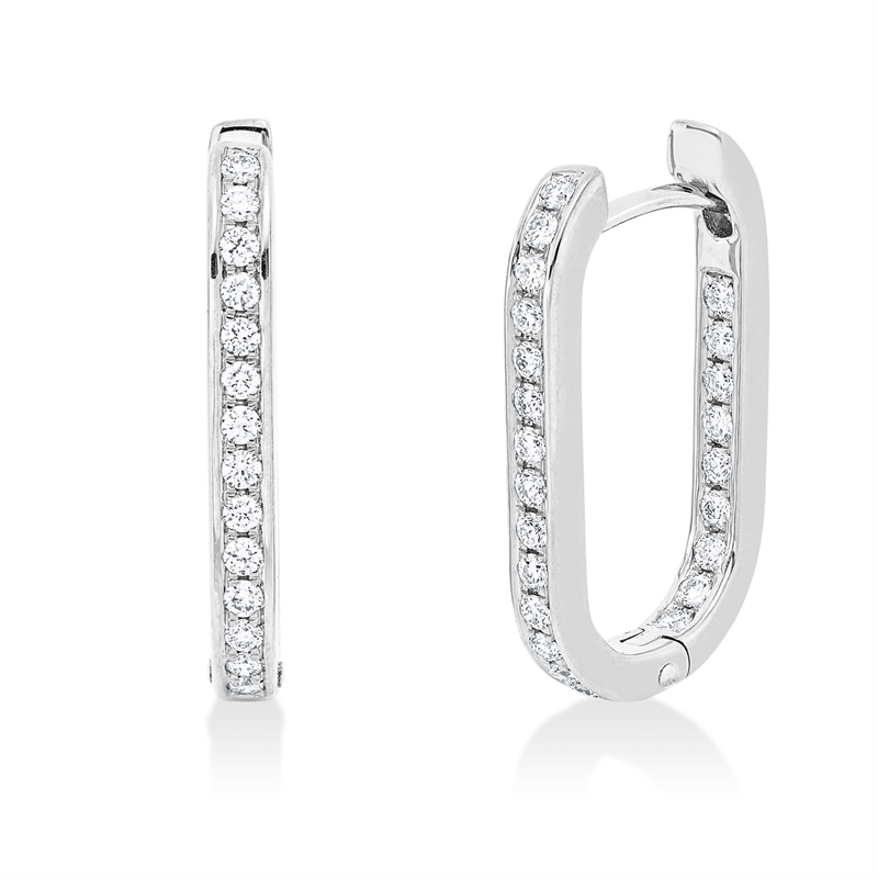 Modern Woman Creolen Weißgold 18kt Ref-2P639