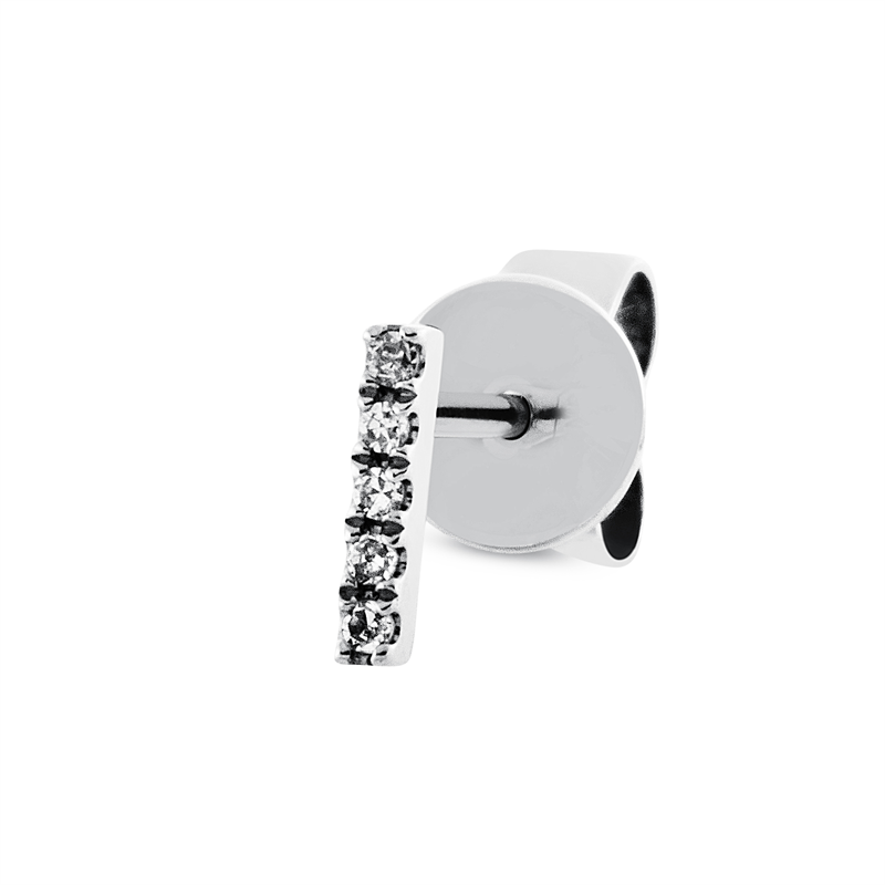 Modern Woman Ohrstecker Weißgold 18kt 0,02ct