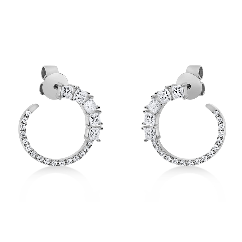 Modern Woman Ohrstecker Weißgold 18kt 0,75ct