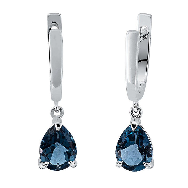 Farbstein Fashion Ohrschmuck Weißgold 18kt