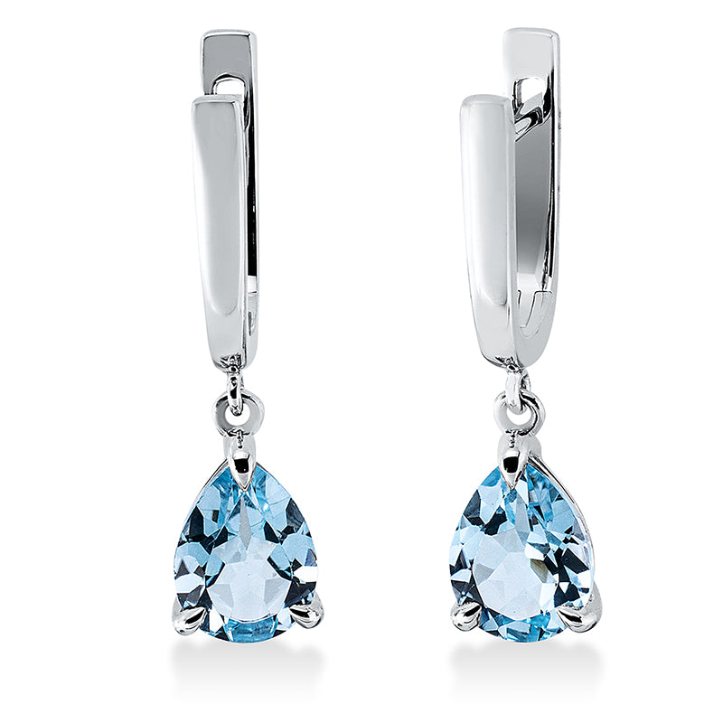 Farbstein Fashion Ohrschmuck Weißgold 18kt