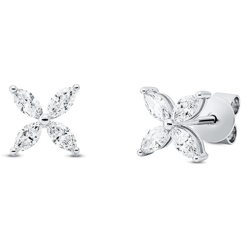 Modern Woman Ohrstecker Weißgold 18kt 0,4ct