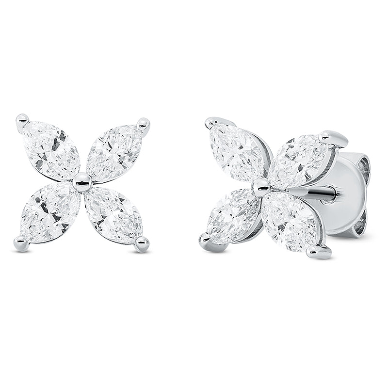Modern Woman Ohrstecker Weißgold 18kt 0,84ct