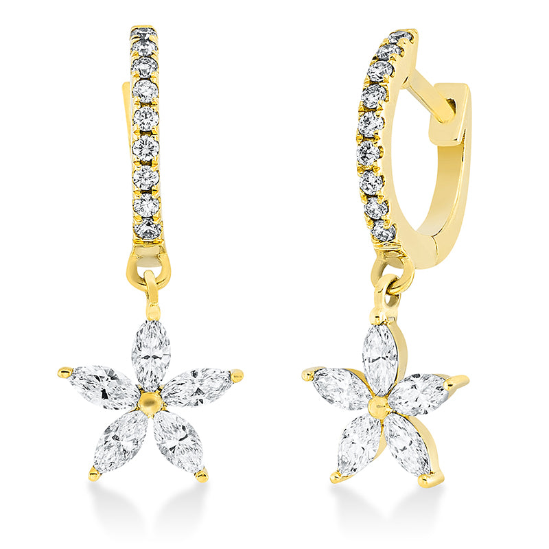 Modern Woman Ohrschmuck Gelbgold 18kt 0,56ct