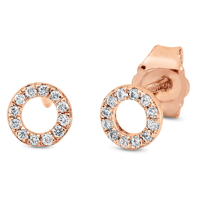 Modern Woman Ohrstecker Rotgold 18kt 0,08ct